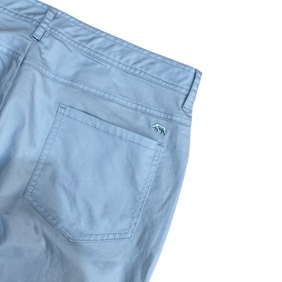 Onward Reserve Mens Light Blue Chino Pants Flat Front Straight Leg Size 33x32 - Picture 6 of 9